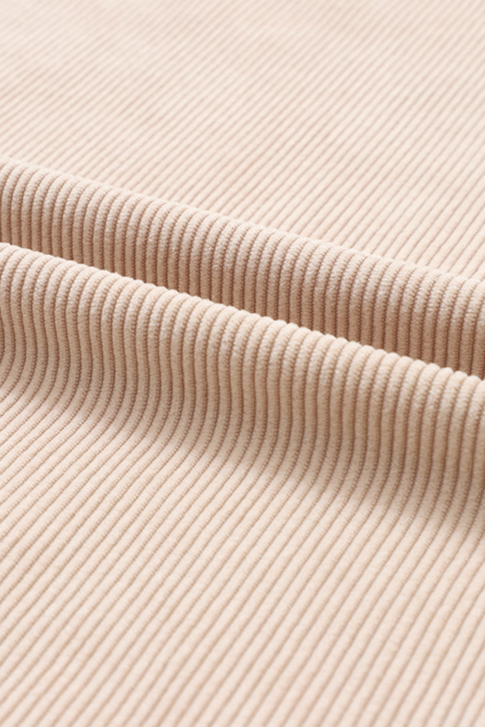 Apricot Ribbed Corduroy Oversized Sweatshirt - Glimmer Road
