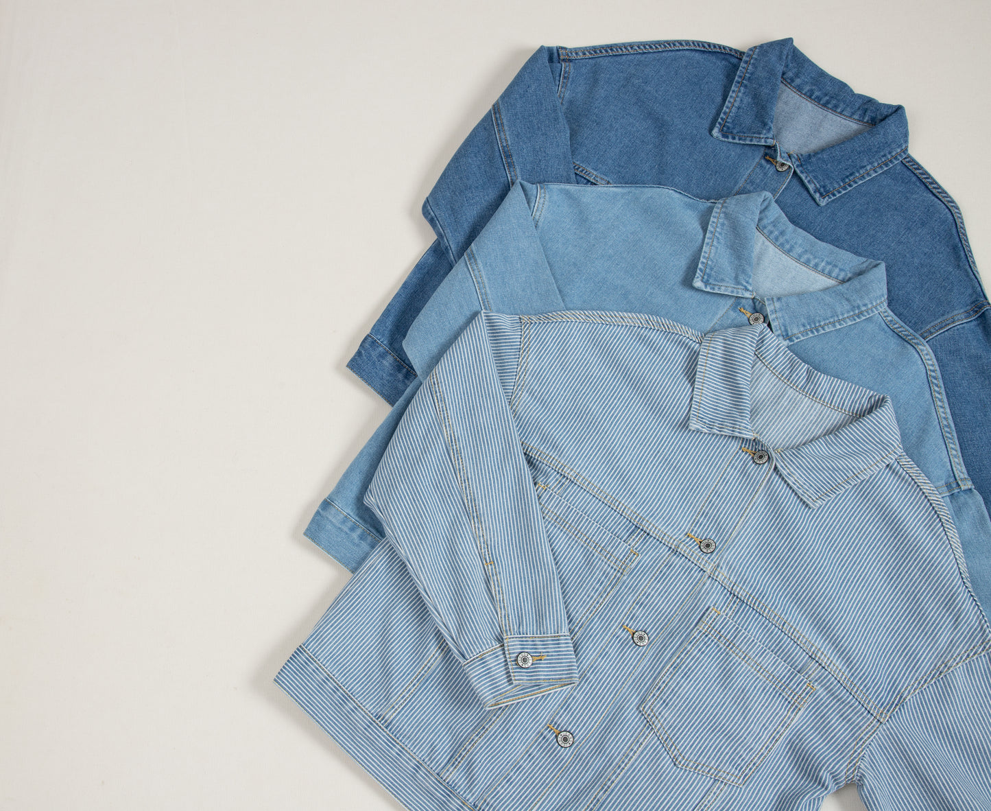 Wild Wind Washed Oversize Pocketed Denim Jacket - Glimmer Road