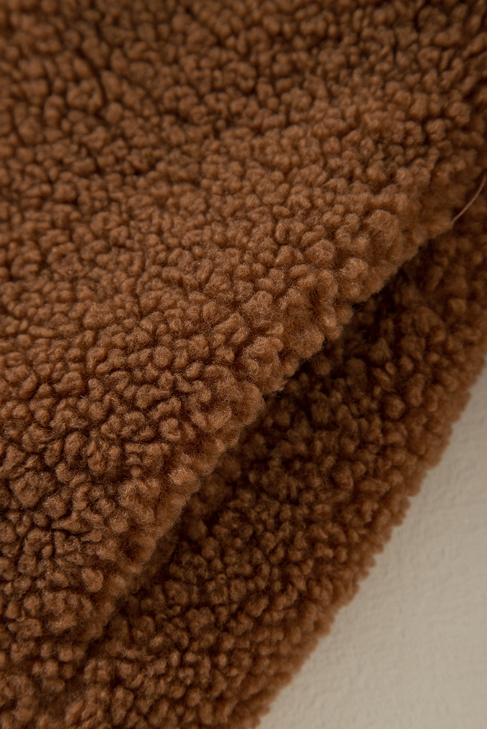 Redwood Burl Sherpa Ribbed Baseball Collar Bomber Jacket - Glimmer Road