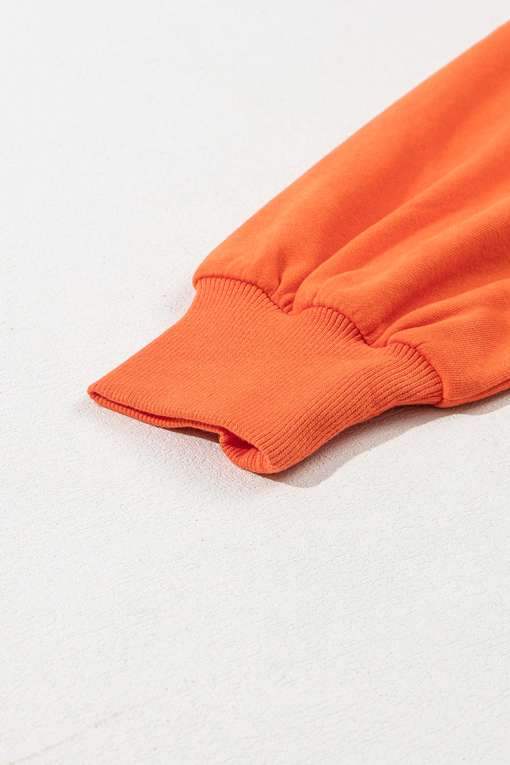 Orange Solid Kangaroo Pocket Half Zipper Oversized Hoodie - Glimmer Road