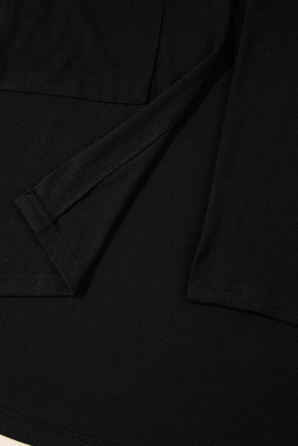 Black Solid Color Open Front Cardigan with Pocket - Glimmer Road