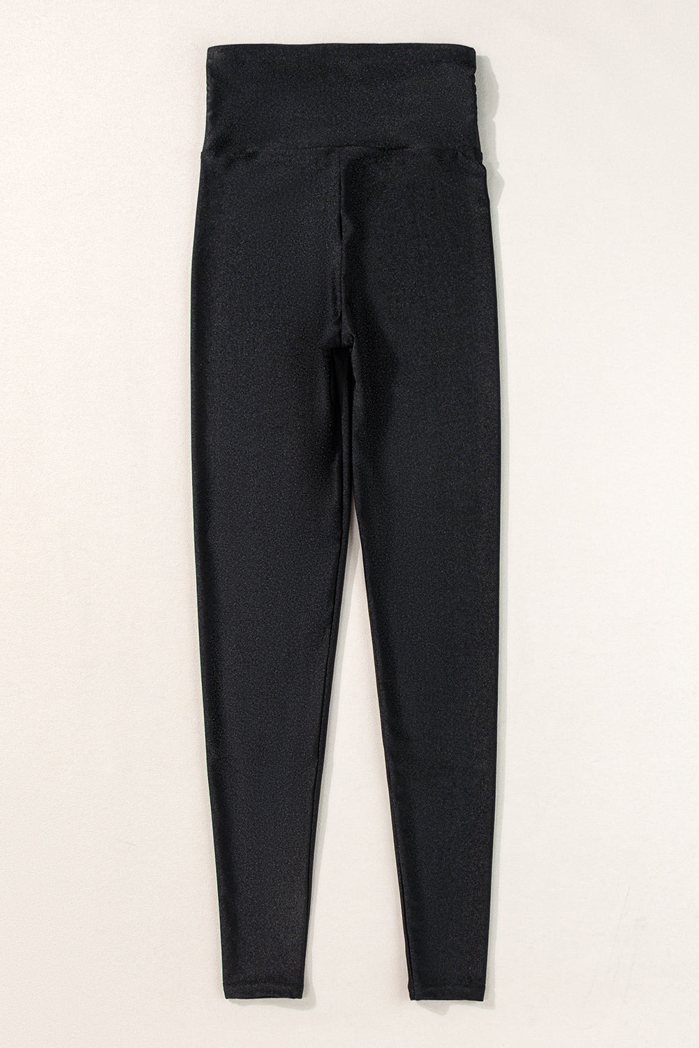 Black High Rise Tight Leggings with Waist Cincher - Glimmer Road