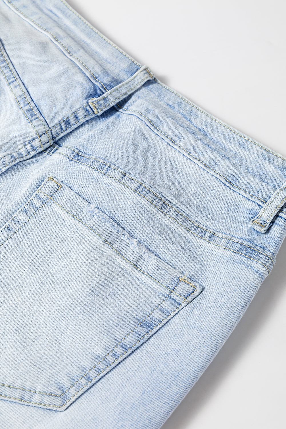Beau Blue Vintage Light Wash Distressed Flare Jeans - Glimmer Road