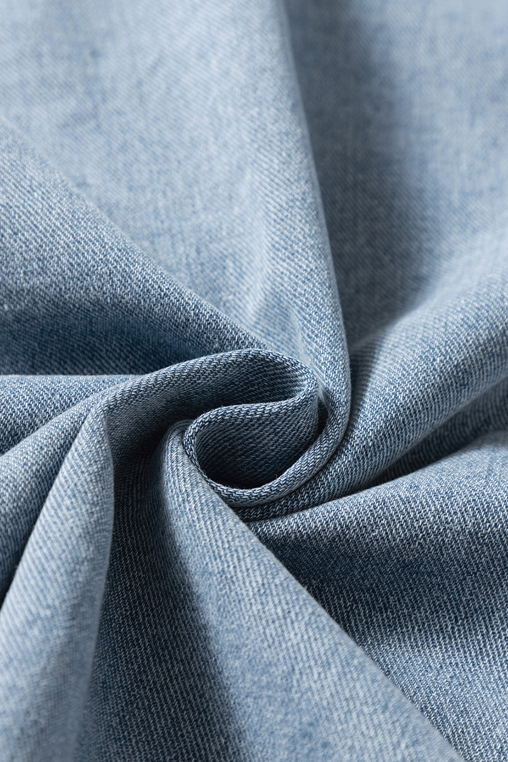 Dusk Blue Slit Buttons Pocketed Denim Jacket - Glimmer Road