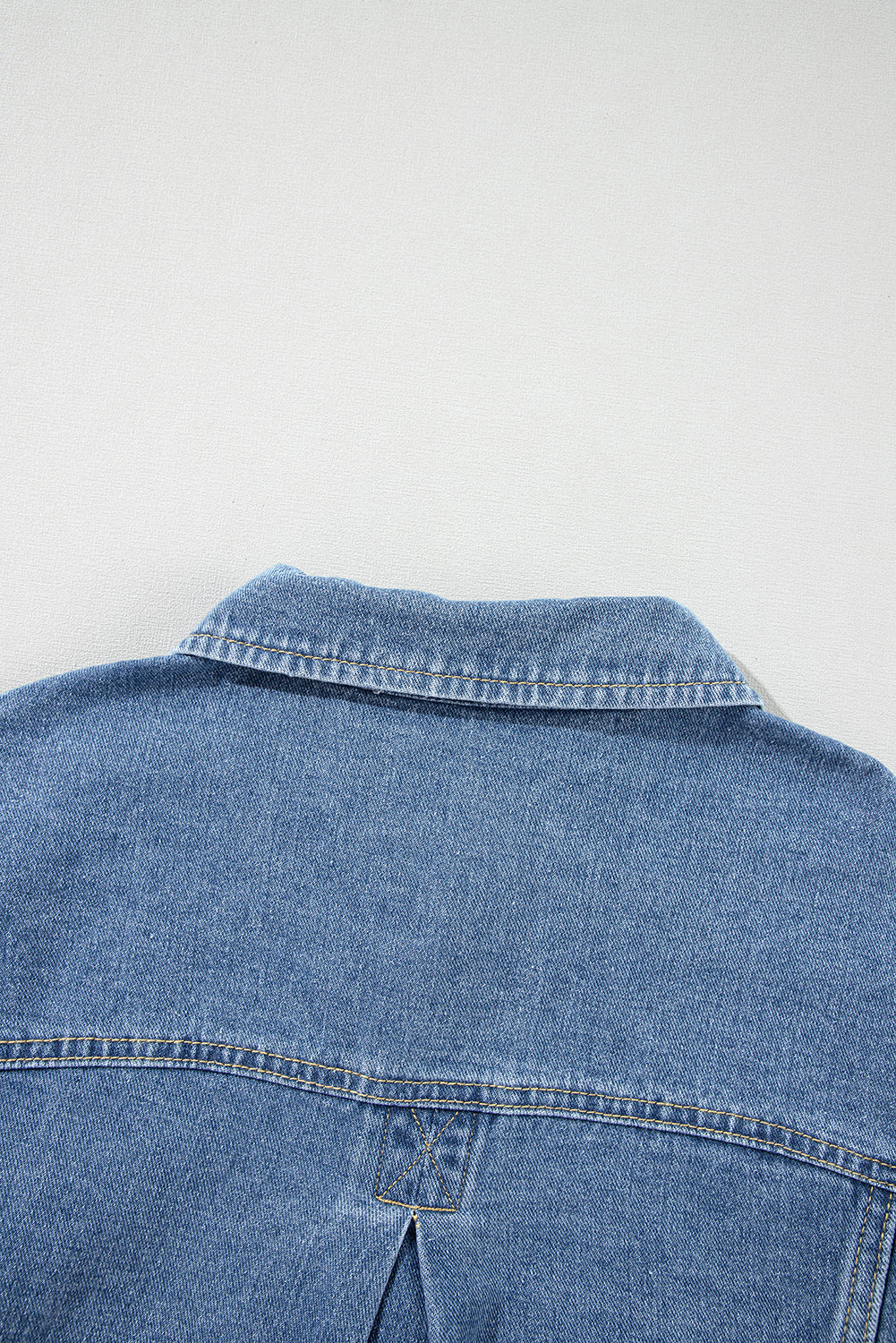 Wild Wind Washed Oversize Pocketed Denim Jacket - Glimmer Road