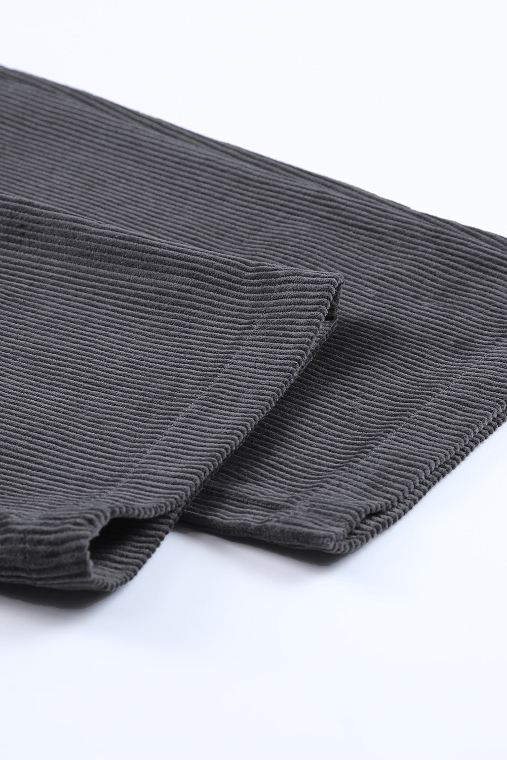Gray Corduroy High Waist Straight Leg Pants - Glimmer Road