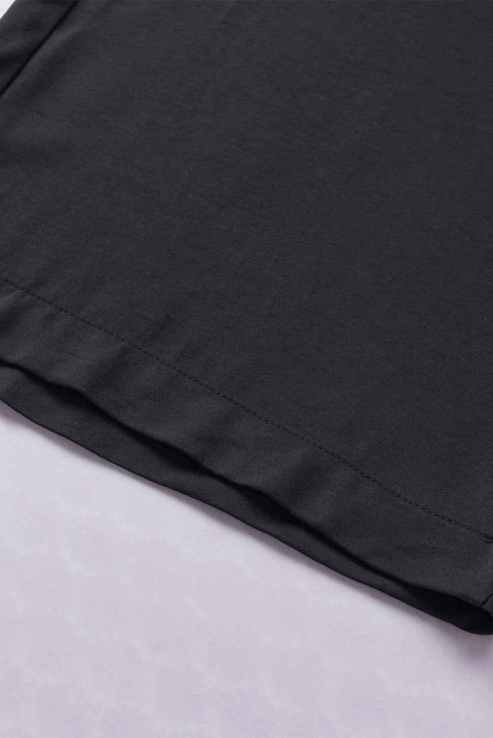 Black Drawstring Elastic Waist Casual Wide Leg Pants - Glimmer Road