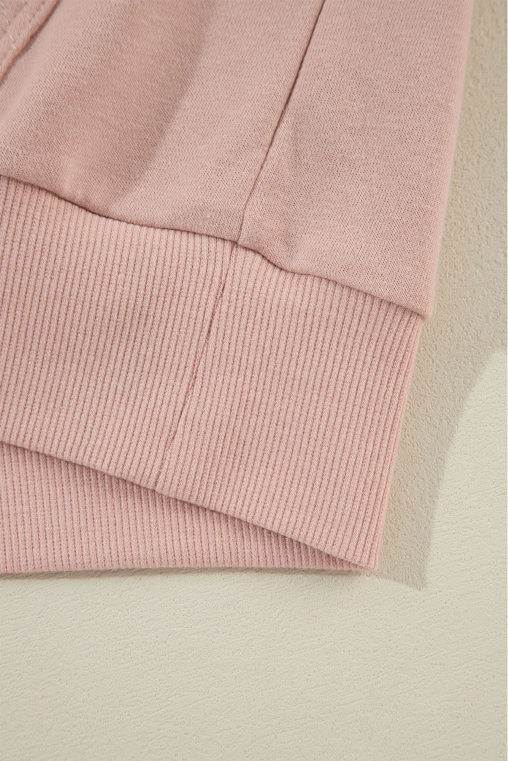Fushia Solid Color Rivet Stud Raglan Sleeve Hoodie with Pocket - Glimmer Road