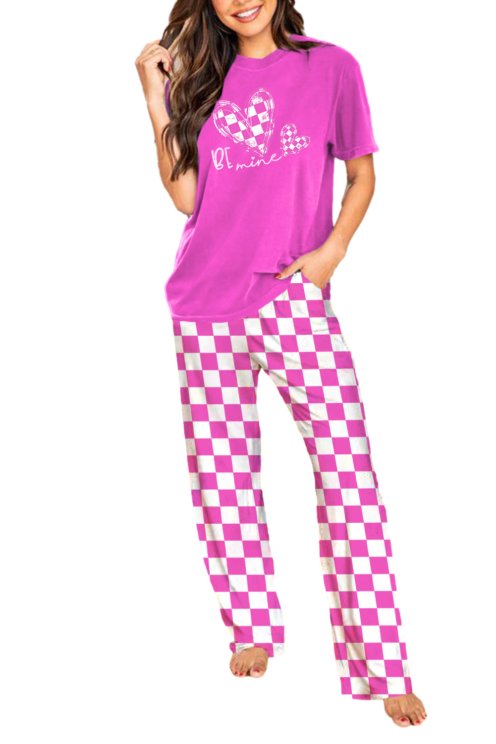 Skobeloff Christmas Tree Print Tee and Pants Lounge Set - Glimmer Road