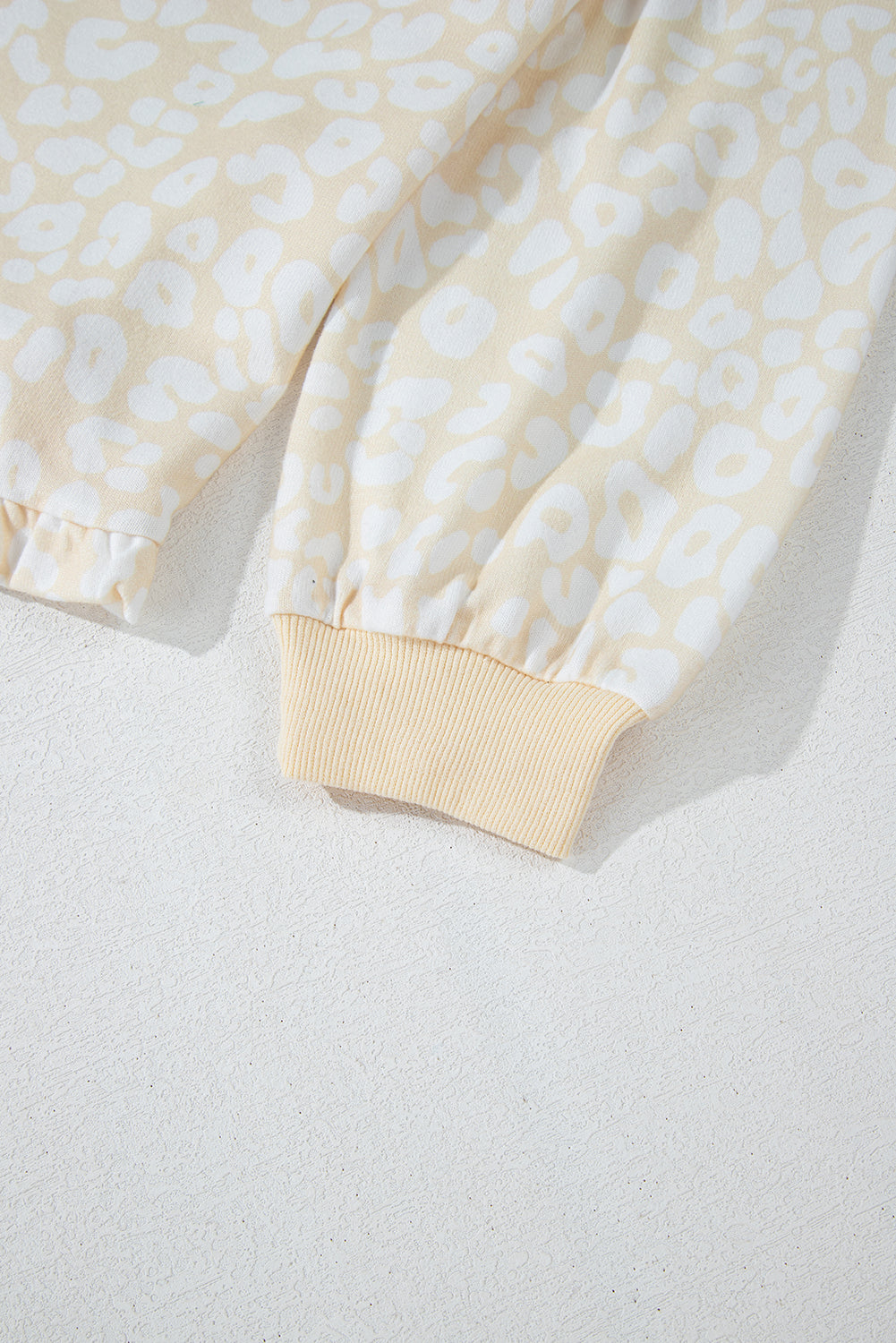 White Cheetah Print Two Piece Loose Fit Cozy Loungewear - Glimmer Road