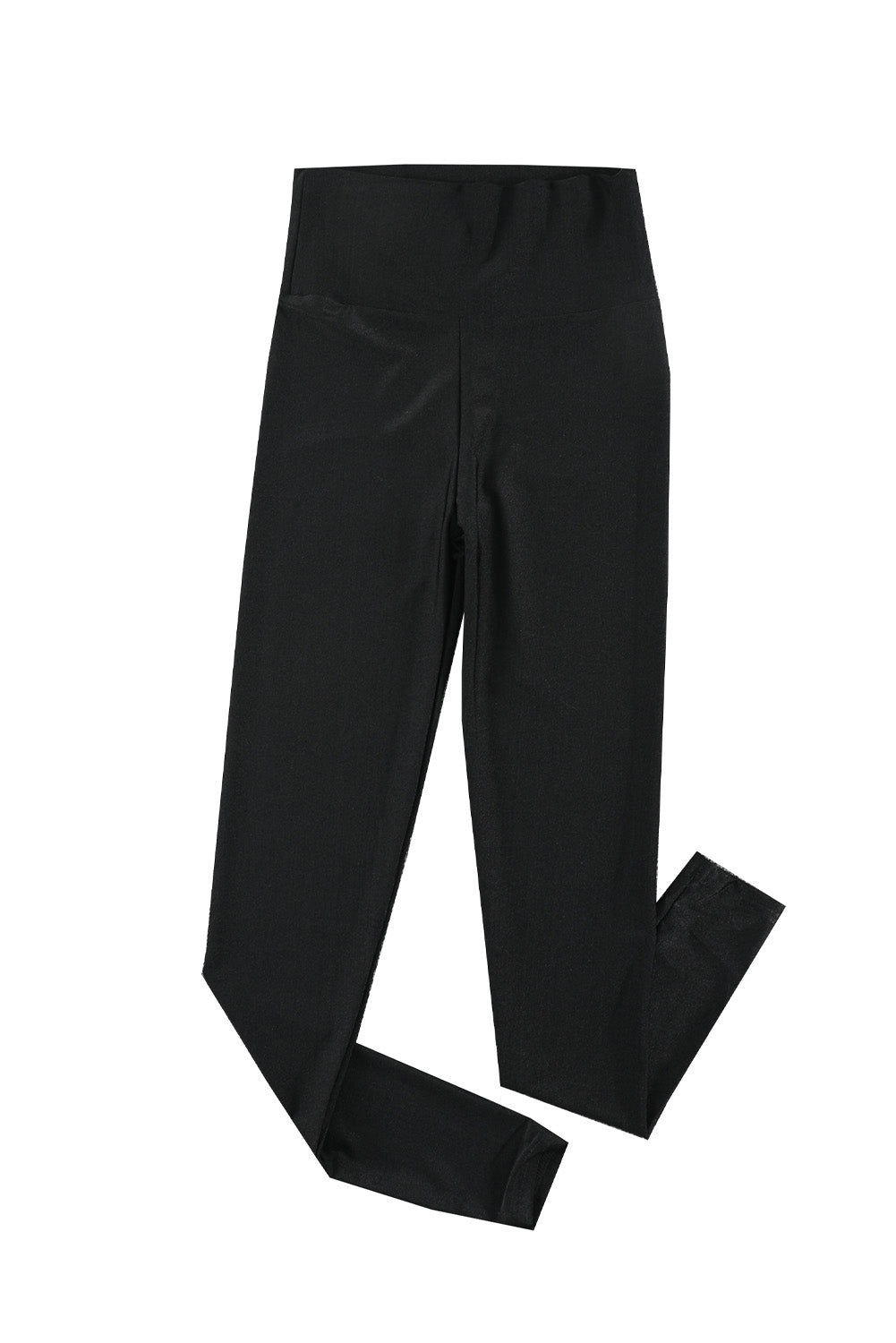 Black High Rise Tight Leggings with Waist Cincher - Glimmer Road
