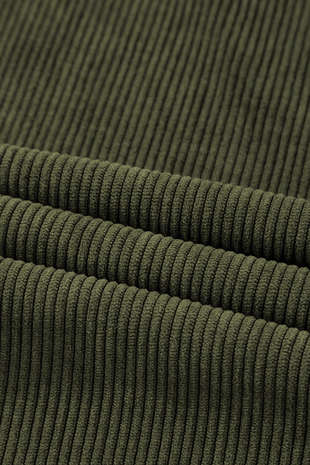 Green High Waist Square Pockets Corduroy Pants - Glimmer Road