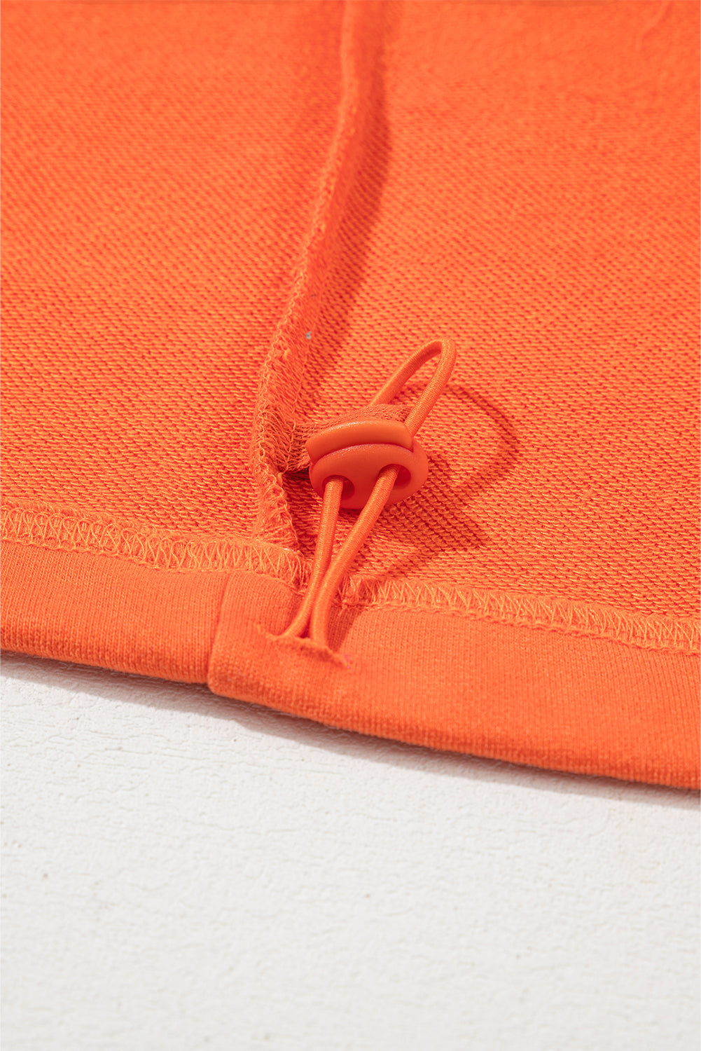 Orange Solid Kangaroo Pocket Half Zipper Oversized Hoodie - Glimmer Road