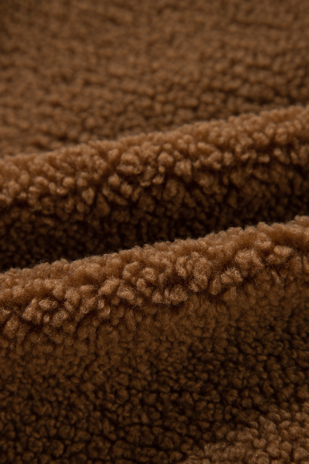 Redwood Burl Sherpa Ribbed Baseball Collar Bomber Jacket - Glimmer Road