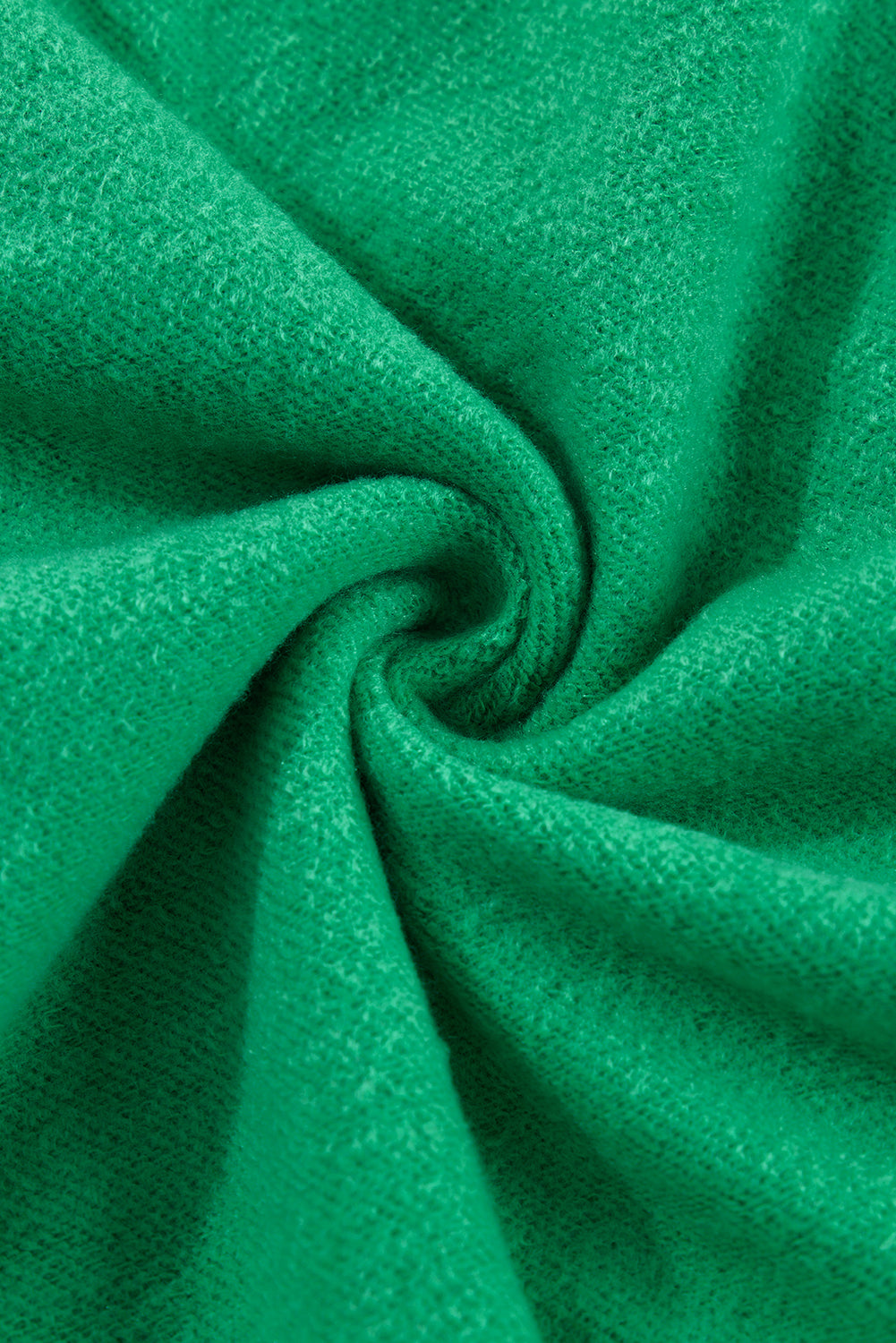 Smoke Green Solid Fleece Lined Drop Shoulder Terry Sweatshirt - Glimmer Road 