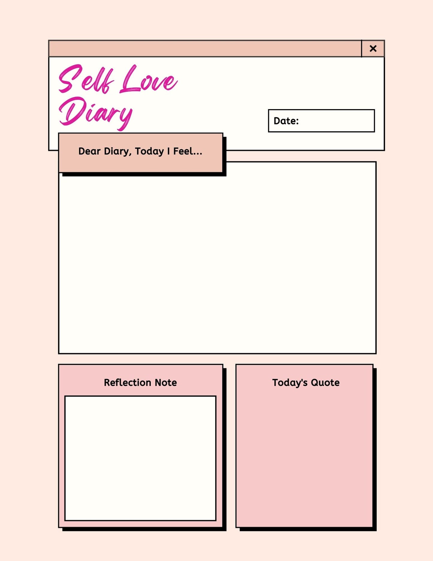 Self-love Journal