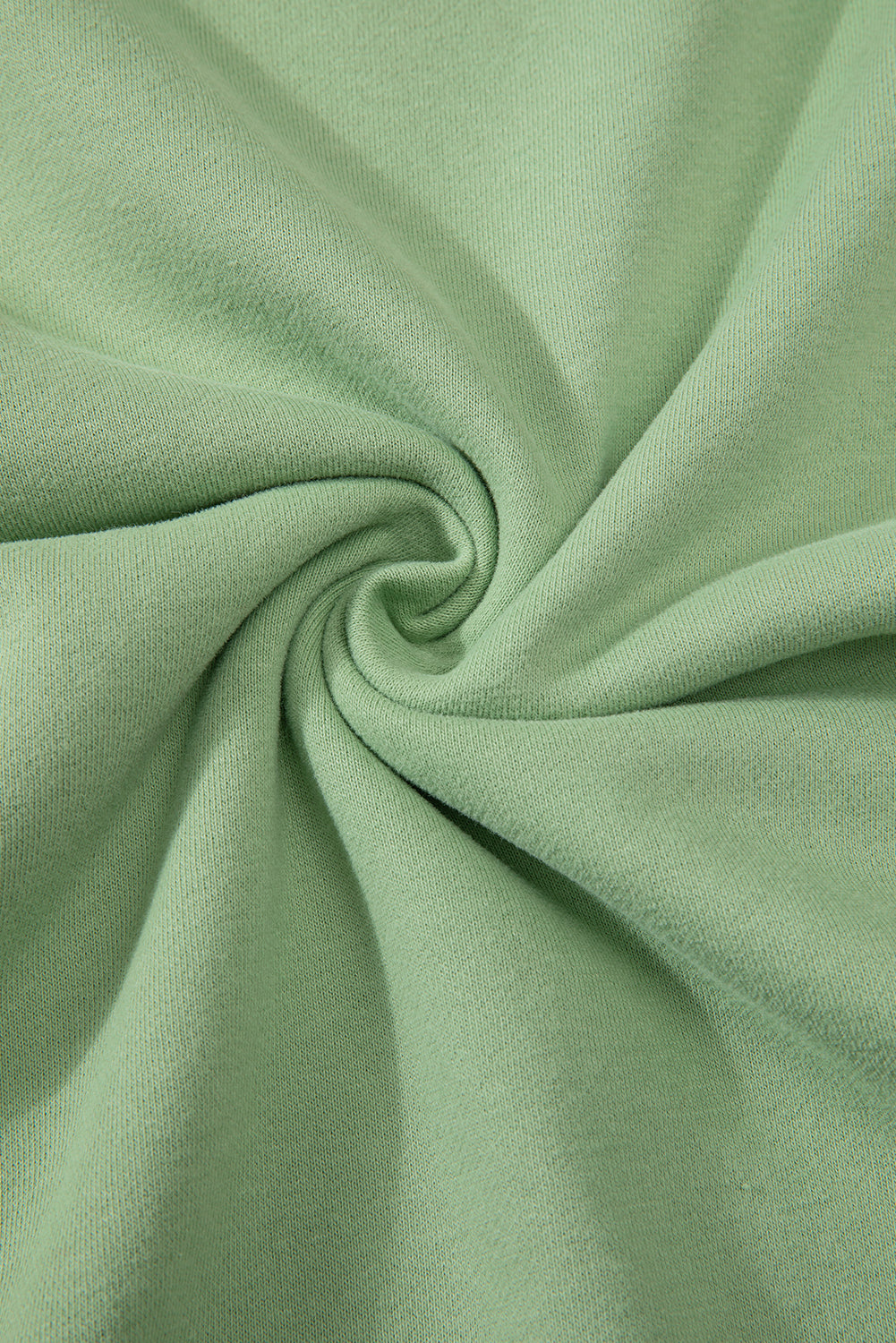 Smoke Green Solid Fleece Lined Drop Shoulder Terry Sweatshirt - Glimmer Road 
