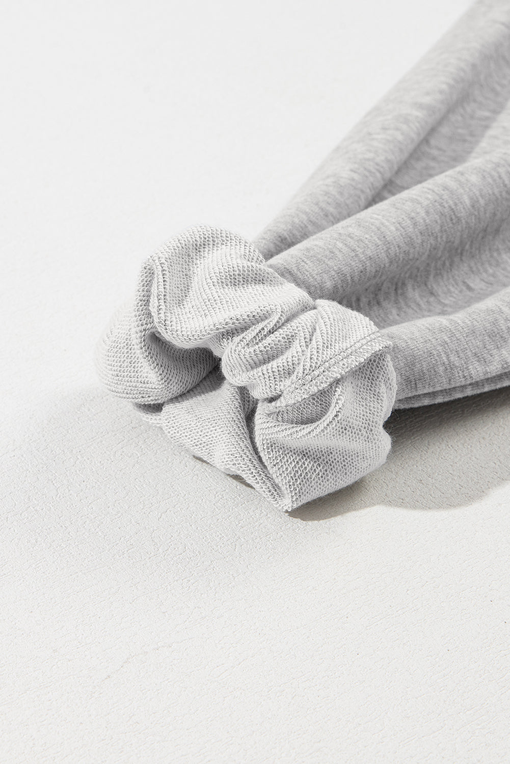 Light Grey Solid Kangaroo Pocket Half Zipper Oversized Hoodie - Glimmer Road 