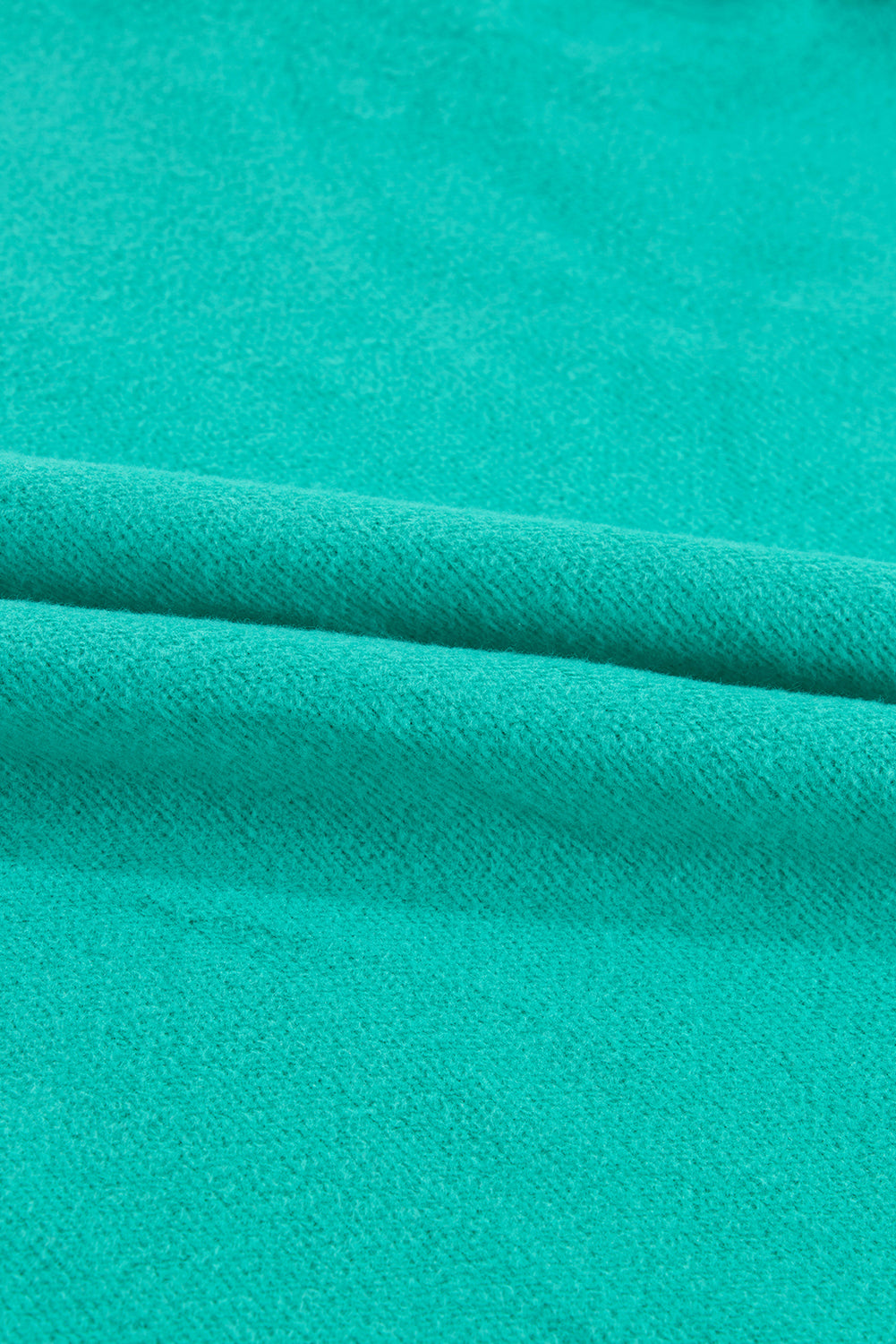 Smoke Green Solid Fleece Lined Drop Shoulder Terry Sweatshirt - Glimmer Road 