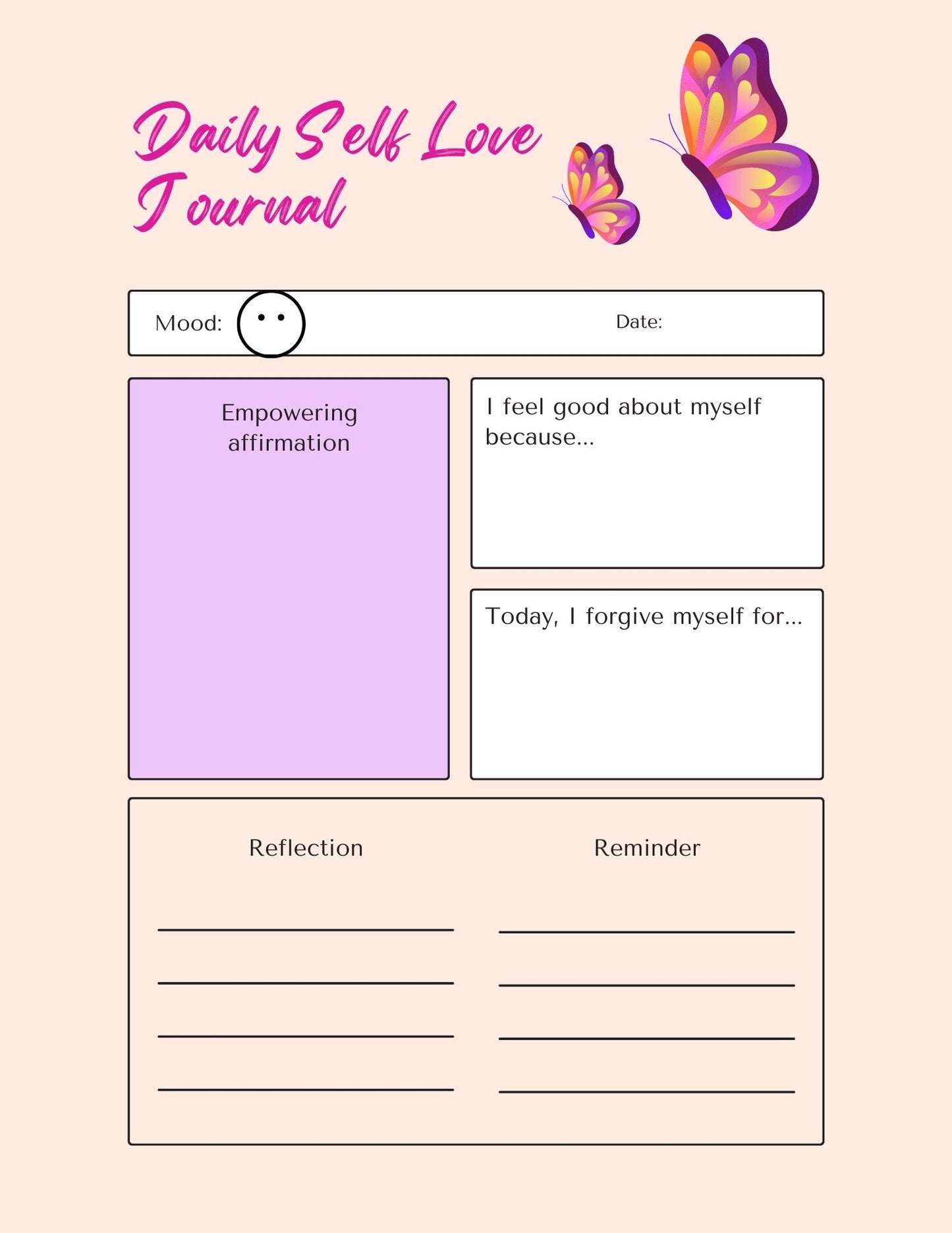 Self-love Journal