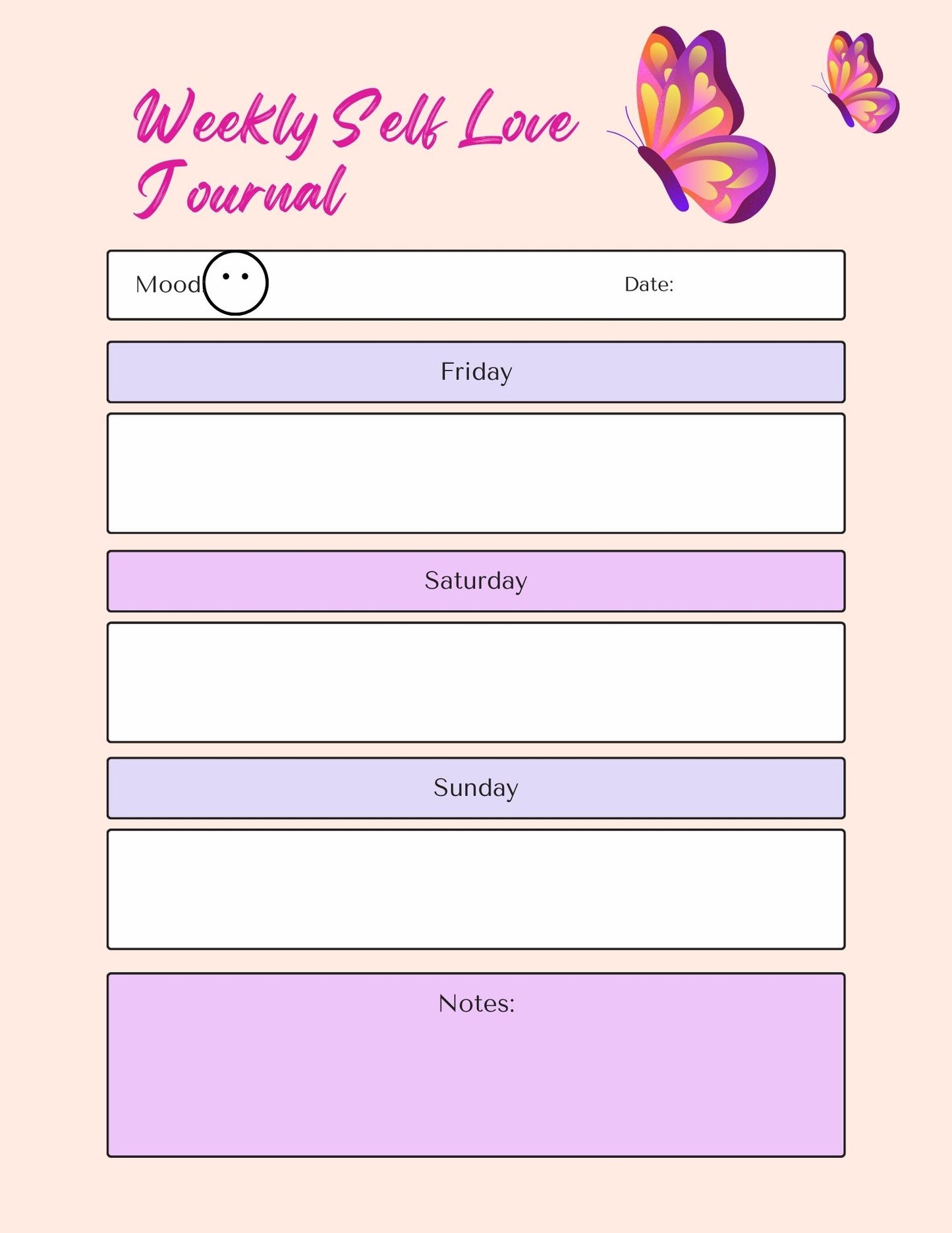 Self-love Journal