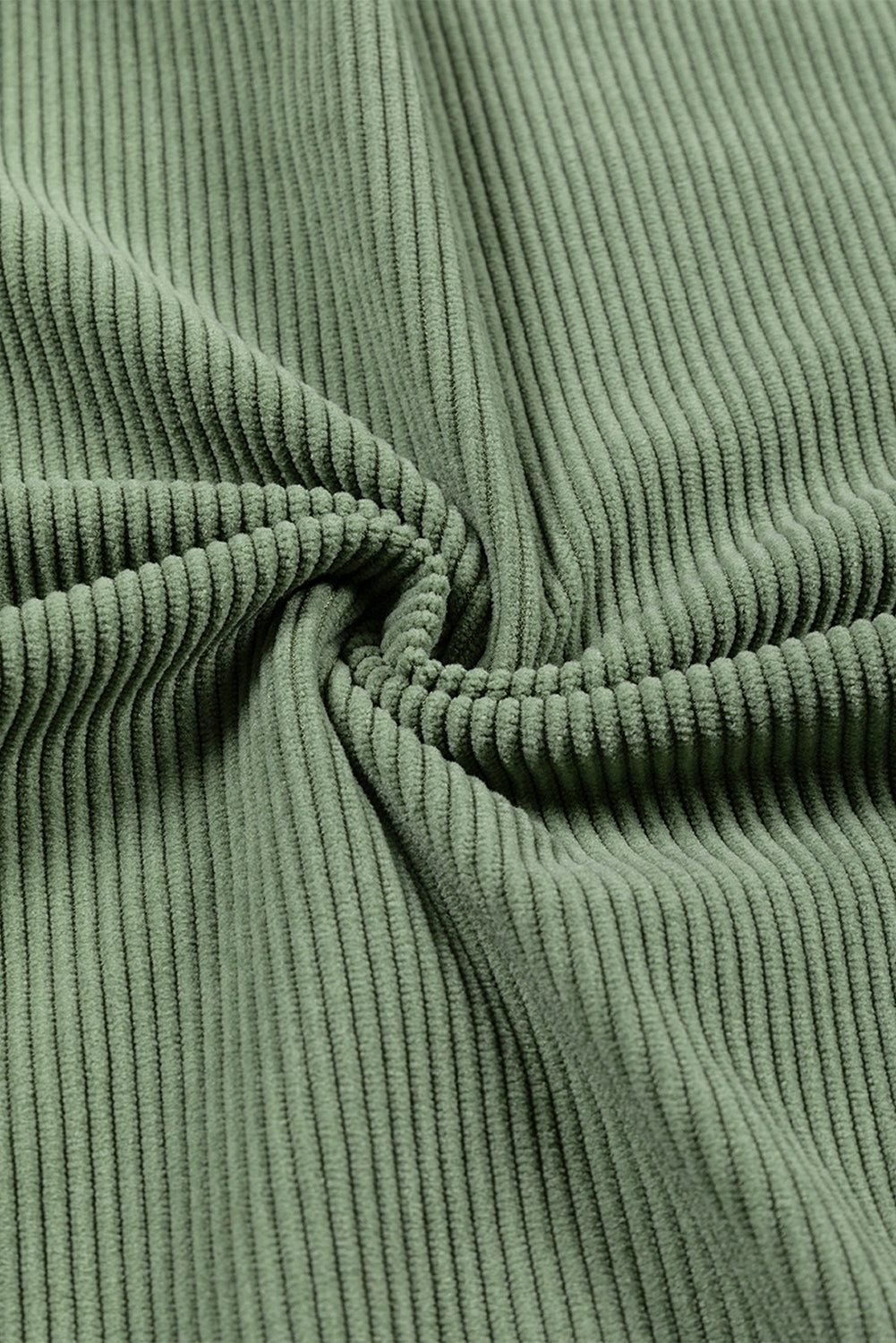 Grass Green Ribbed Corduroy Oversized Sweatshirt - Glimmer Road 