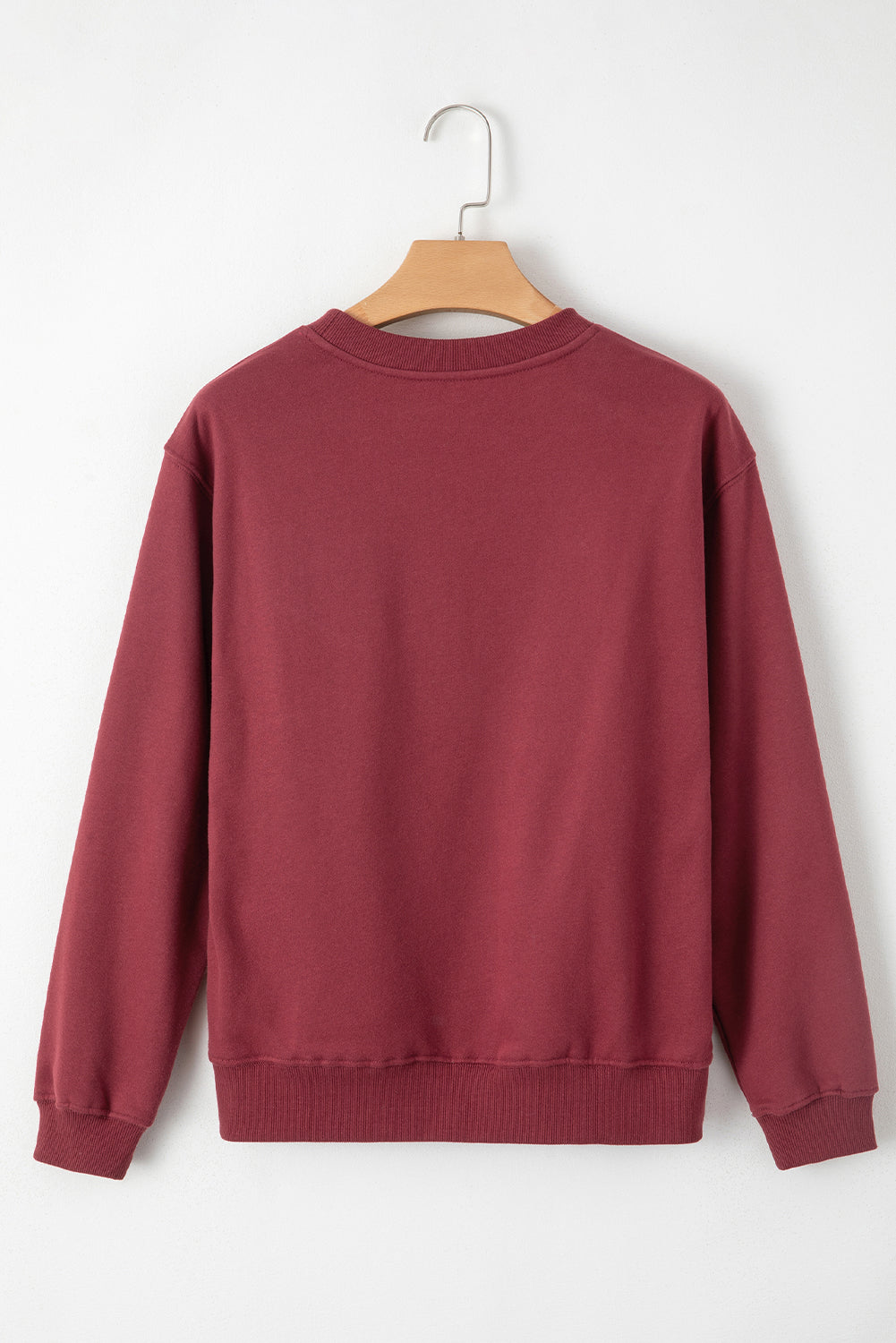 Smoke Green Solid Fleece Lined Drop Shoulder Terry Sweatshirt - Glimmer Road 