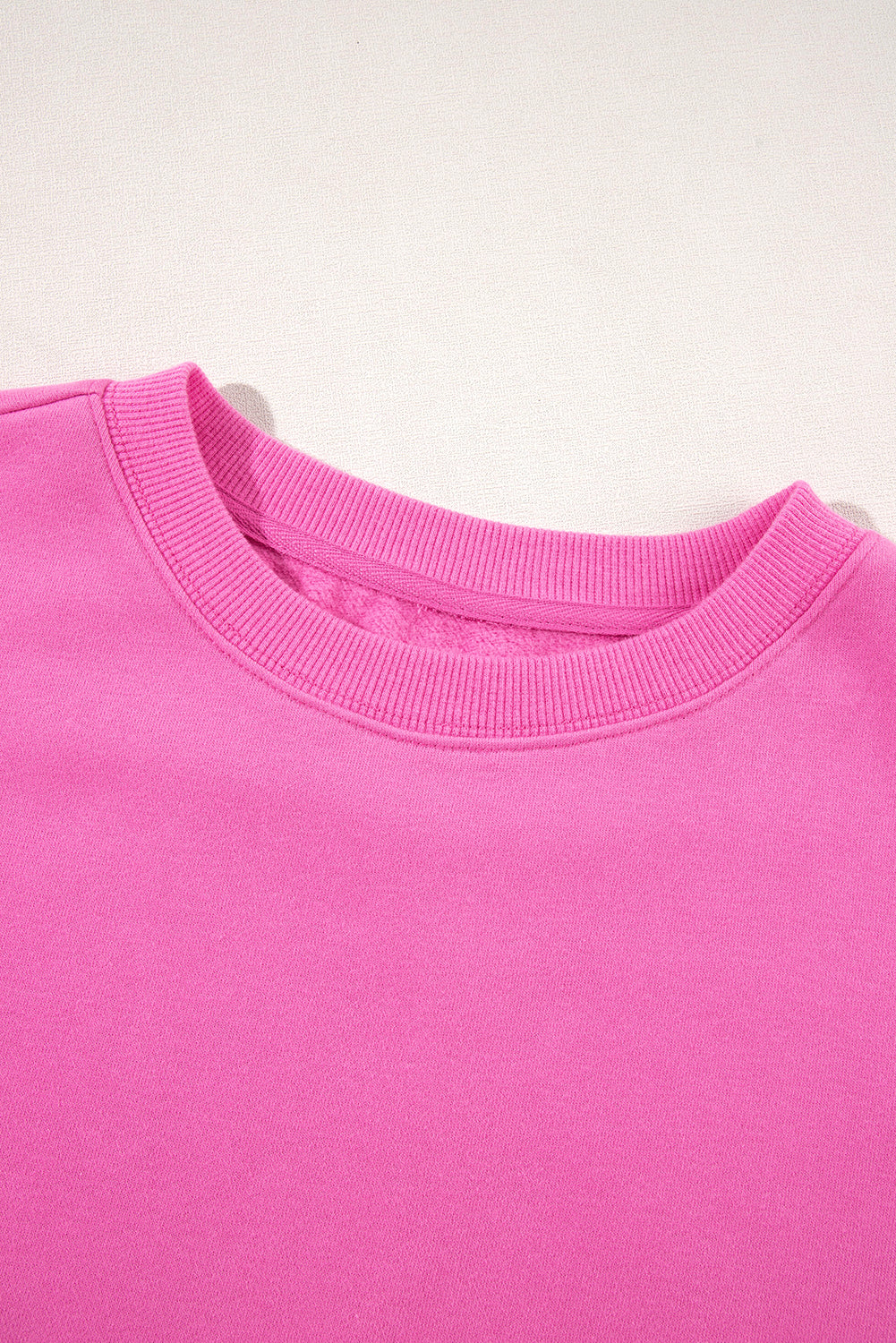 Smoke Green Solid Fleece Lined Drop Shoulder Terry Sweatshirt - Glimmer Road 