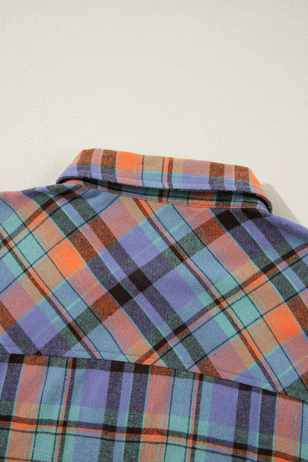 Orange Plaid Print Loose Vintage Shirt - Glimmer Road 