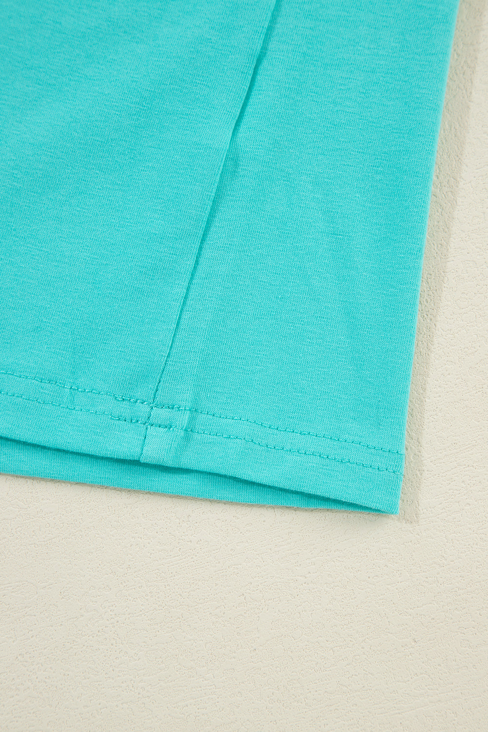 Light Blue Colorblock Patchwork Long Sleeve Loose Top - Glimmer Road 