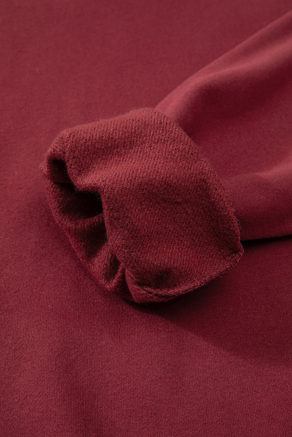 Smoke Green Solid Fleece Lined Drop Shoulder Terry Sweatshirt - Glimmer Road 