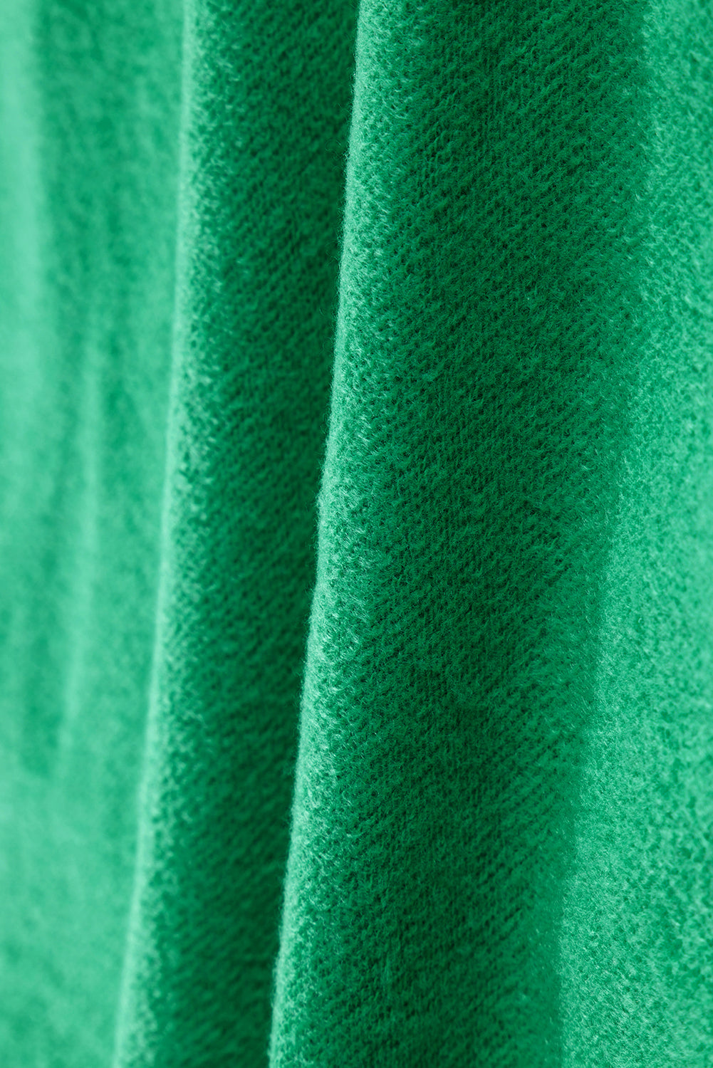 Smoke Green Solid Fleece Lined Drop Shoulder Terry Sweatshirt - Glimmer Road 