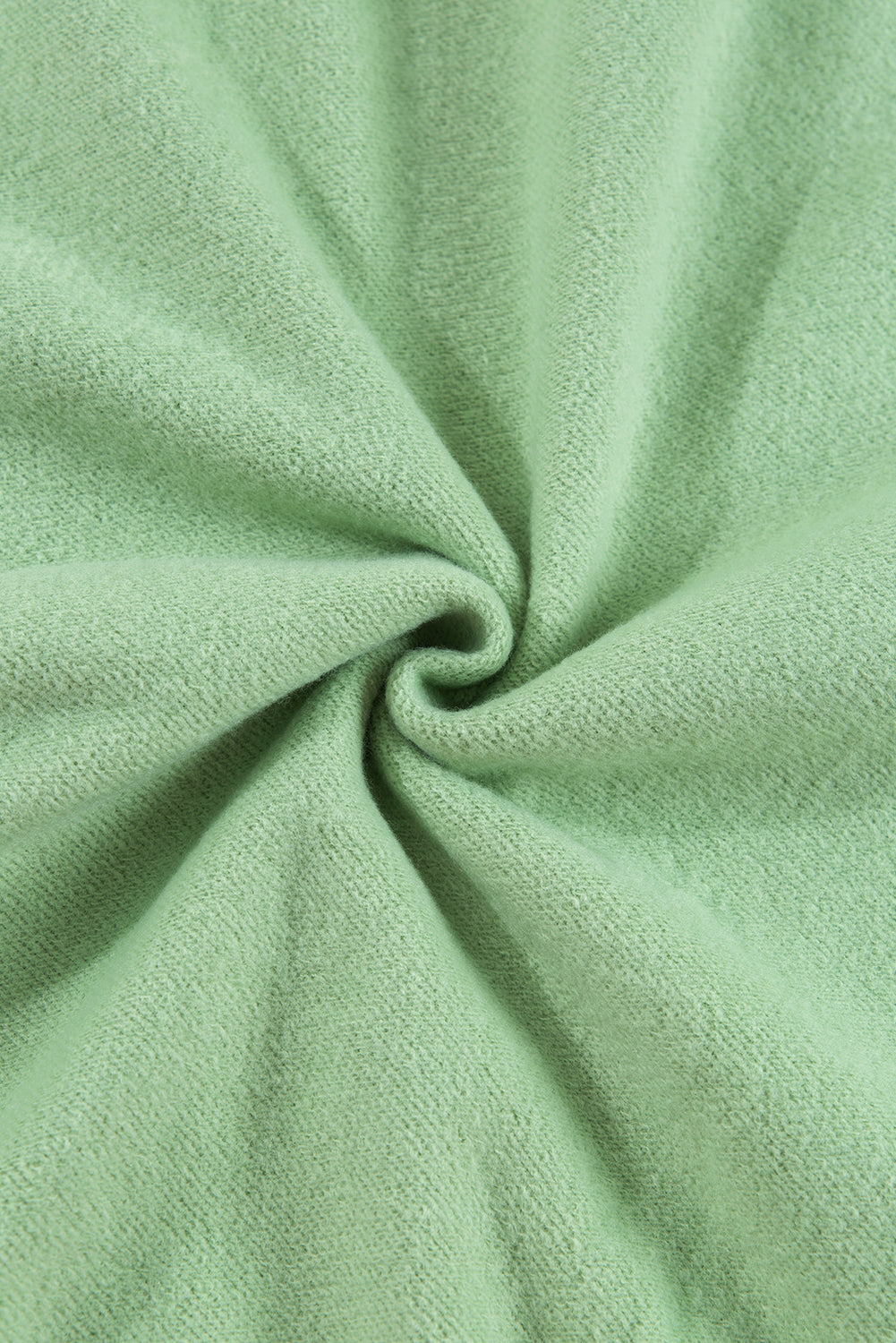 Smoke Green Solid Fleece Lined Drop Shoulder Terry Sweatshirt - Glimmer Road 