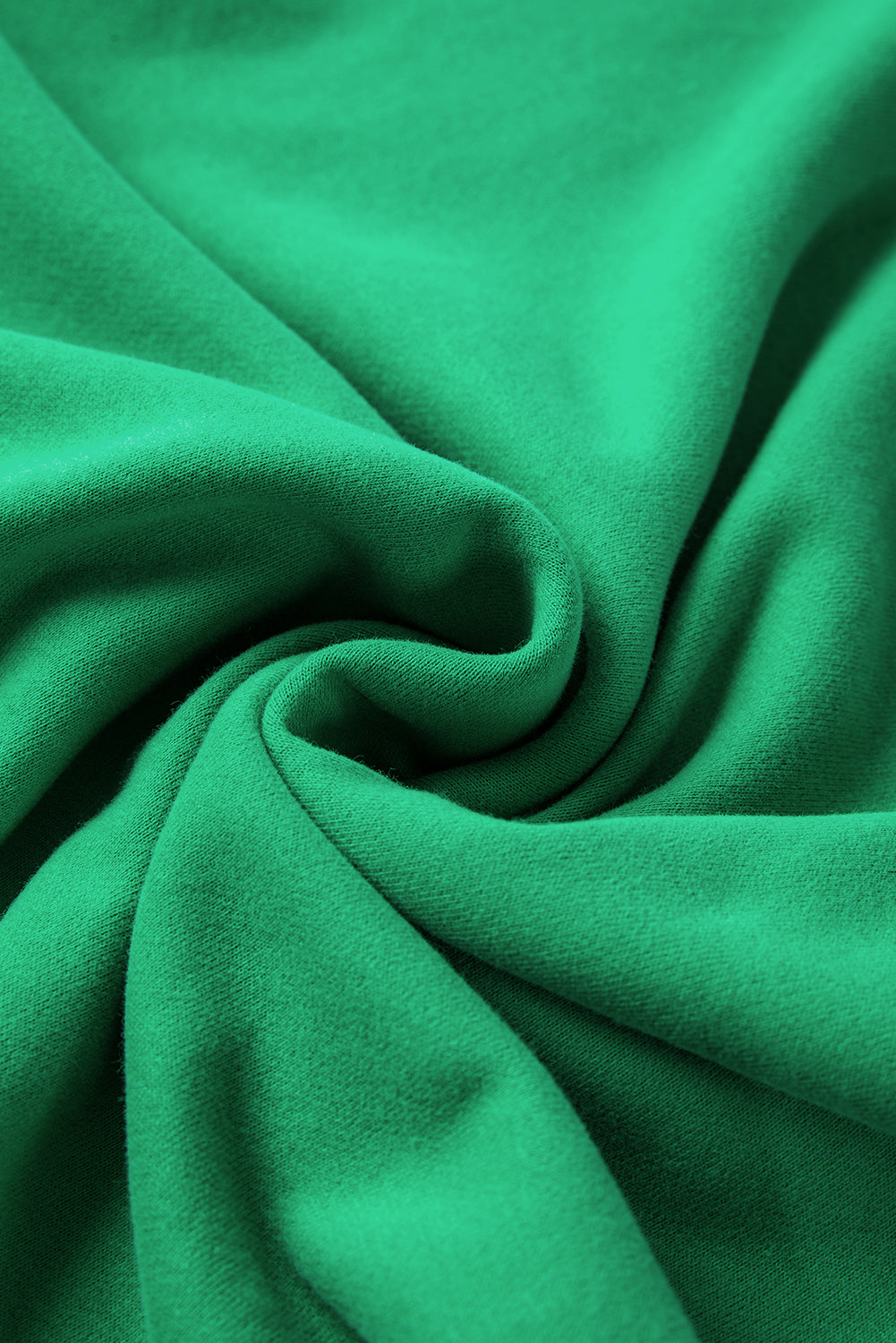 Smoke Green Solid Fleece Lined Drop Shoulder Terry Sweatshirt - Glimmer Road 