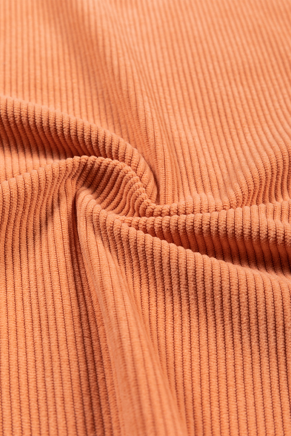 Orange Ribbed Corduroy Oversized Sweatshirt - Glimmer Road 