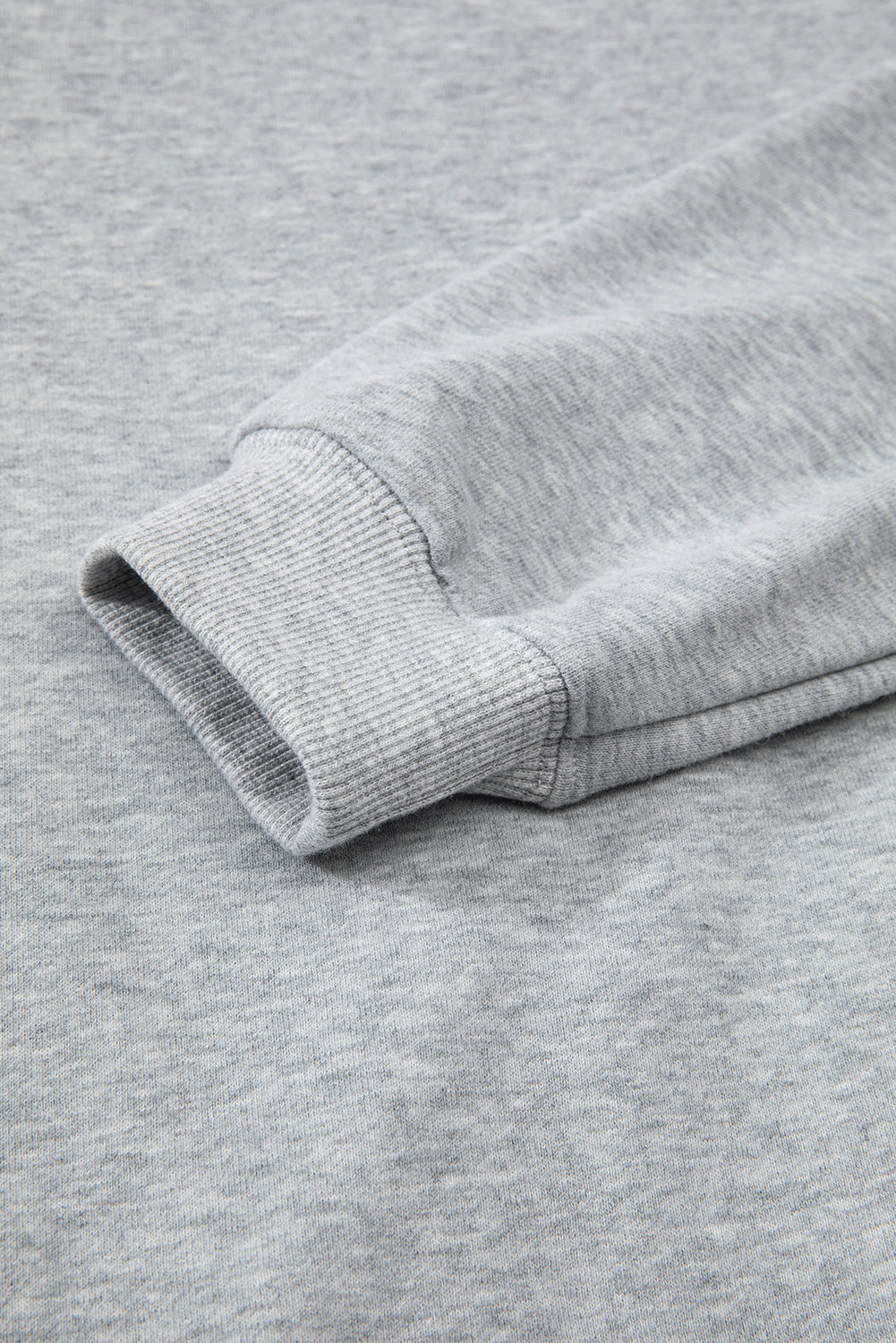 Smoke Green Solid Fleece Lined Drop Shoulder Terry Sweatshirt - Glimmer Road 