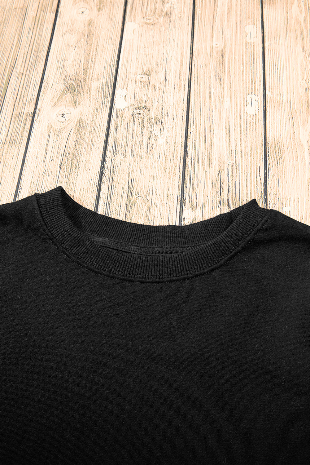 Smoke Green Solid Fleece Lined Drop Shoulder Terry Sweatshirt - Glimmer Road 
